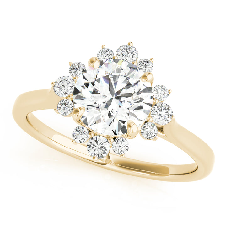 ENGAGEMENT RING FOR ROUND CENTER