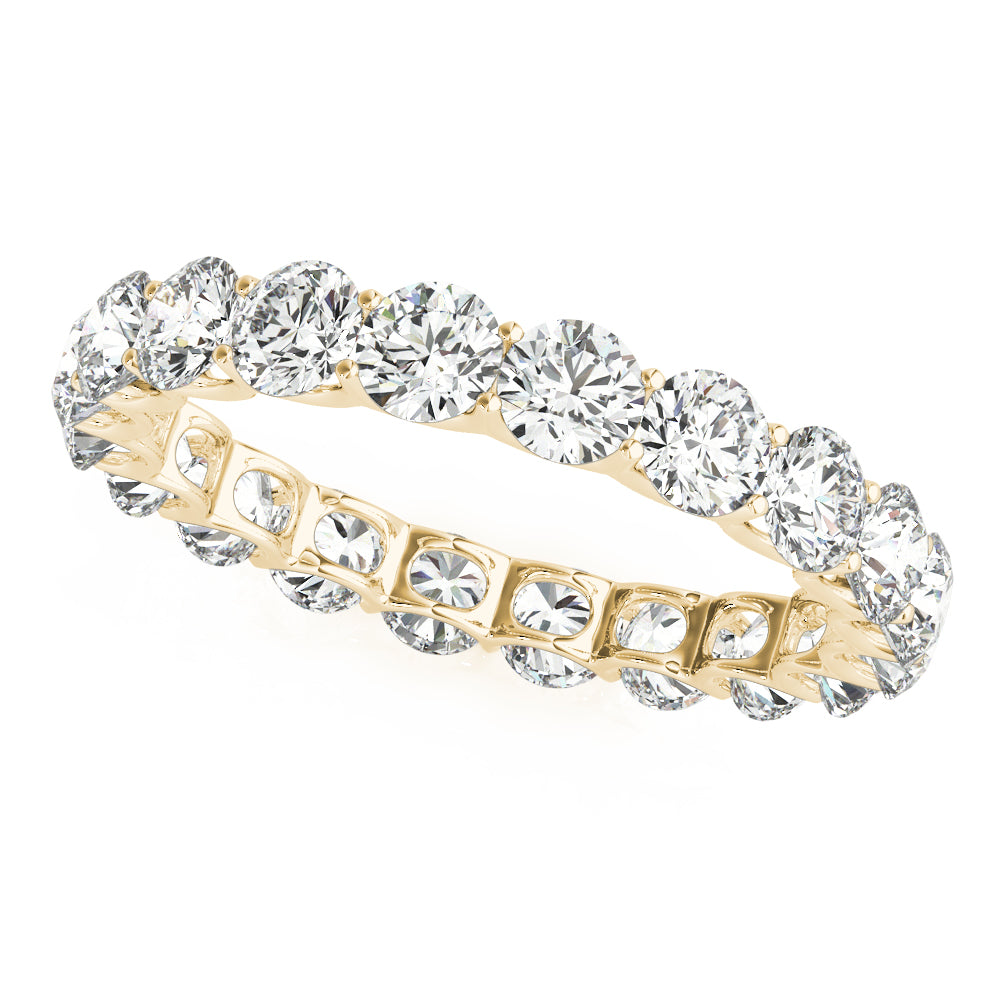 U PRONG ETERNITY WEDDING BAND