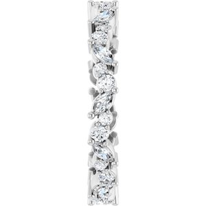 14K Gold 3/4 CTW Natural Diamond Eternity Band