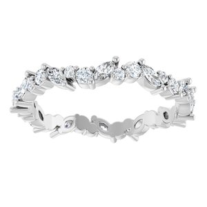 14K Gold 3/4 CTW Natural Diamond Eternity Band