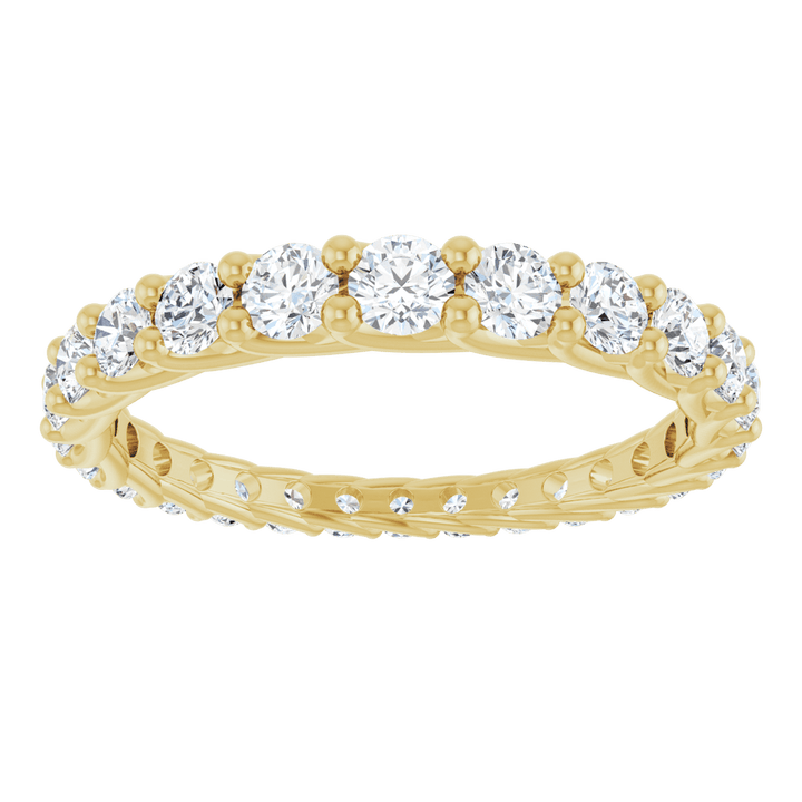 14K Gold 1 1/3 CTW Natural Diamond Graduated Eternity Band