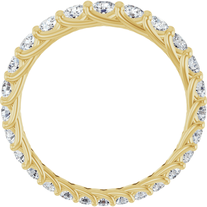 14K Gold 1 1/3 CTW Natural Diamond Graduated Eternity Band