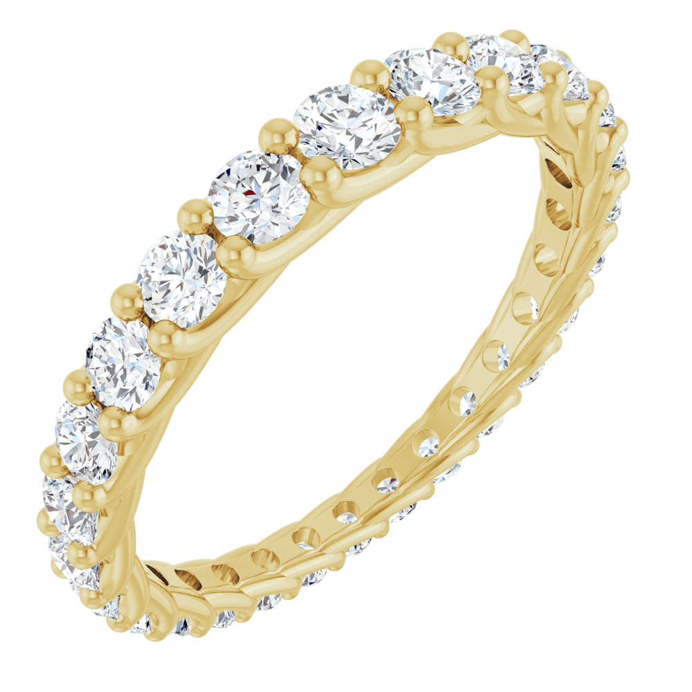 14K Gold 1 1/3 CTW Natural Diamond Graduated Eternity Band