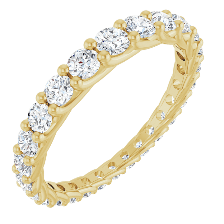 14K Gold 1 1/3 CTW Natural Diamond Graduated Eternity Band