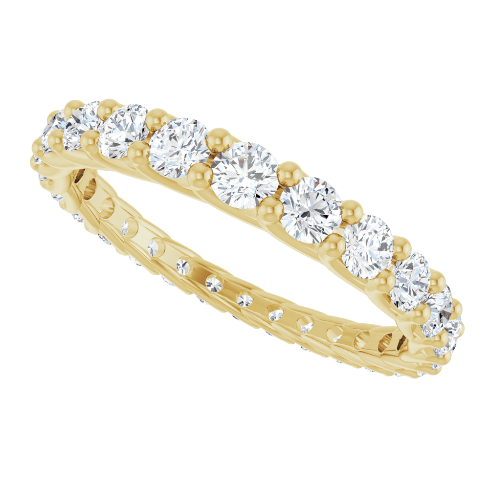 14K Gold 1 1/3 CTW Natural Diamond Graduated Eternity Band