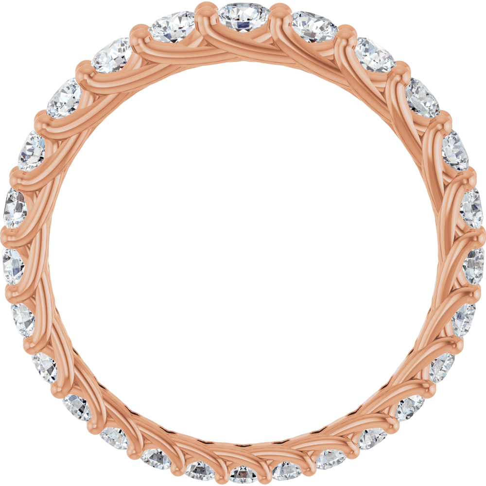 14K Gold 1 1/3 CTW Natural Diamond Graduated Eternity Band