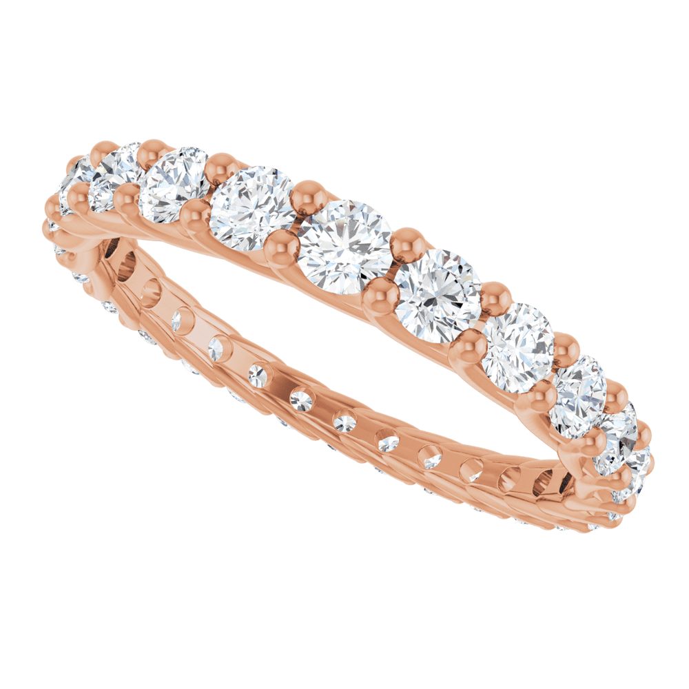 14K Gold 1 1/3 CTW Natural Diamond Graduated Eternity Band