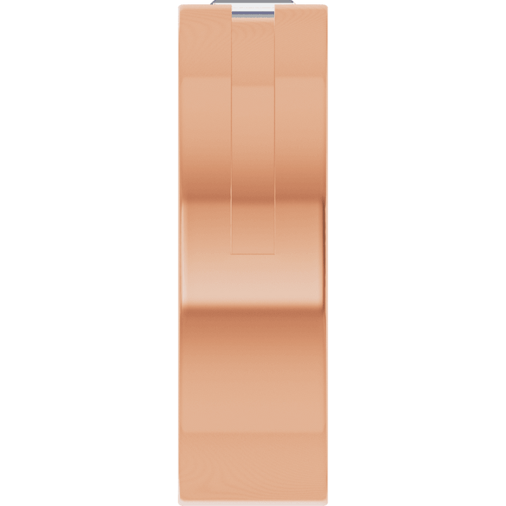 14K Gold 1/8 CT Natural Diamond Notched Band