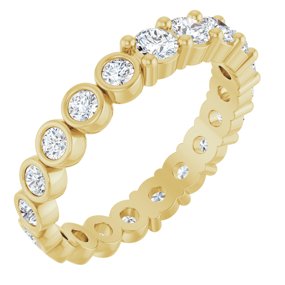 14K Gold 1 1/3 CTW Natural Diamond Reversible Eternity Band