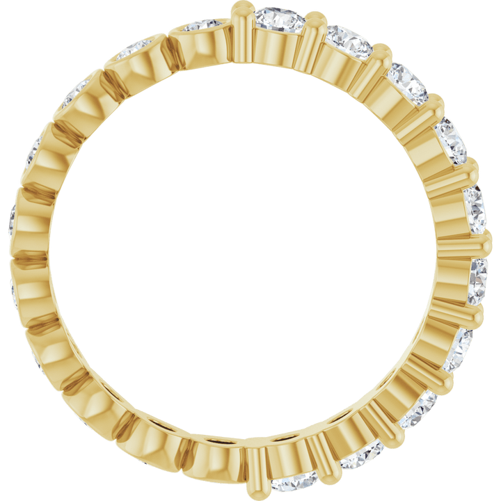 14K Gold 1 1/3 CTW Natural Diamond Reversible Eternity Band