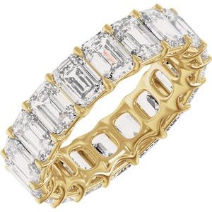 14K Gold 9 1/3 CTW Natural Diamond Low Profile Eternity Band