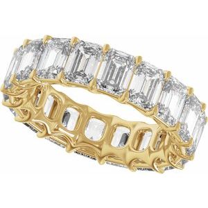 14K Gold 9 1/3 CTW Natural Diamond Low Profile Eternity Band