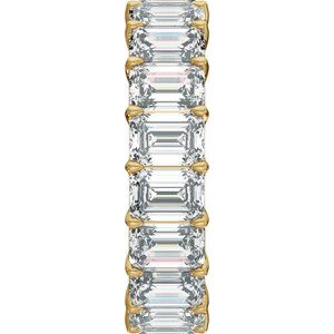 14K Gold 9 1/3 CTW Natural Diamond Low Profile Eternity Band