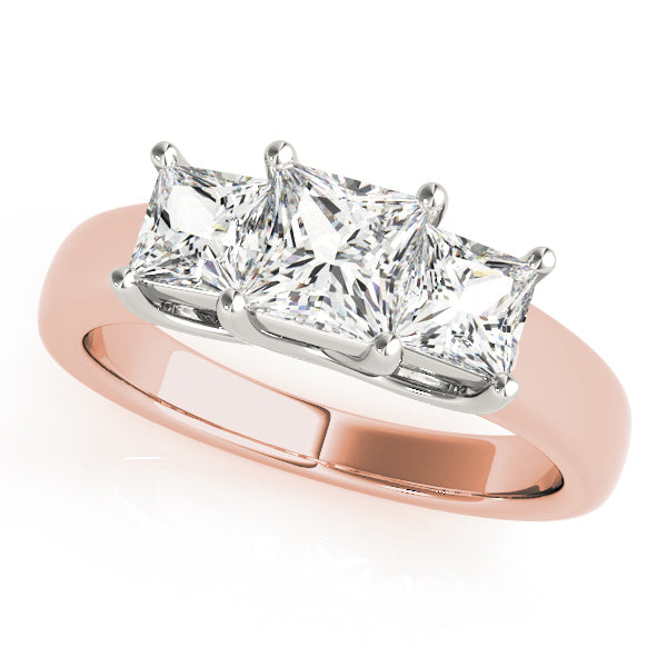 ENGAGEMENT RINGS 3 STONE PRINCESS