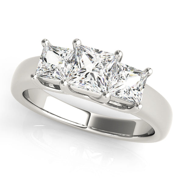 ENGAGEMENT RINGS 3 STONE PRINCESS