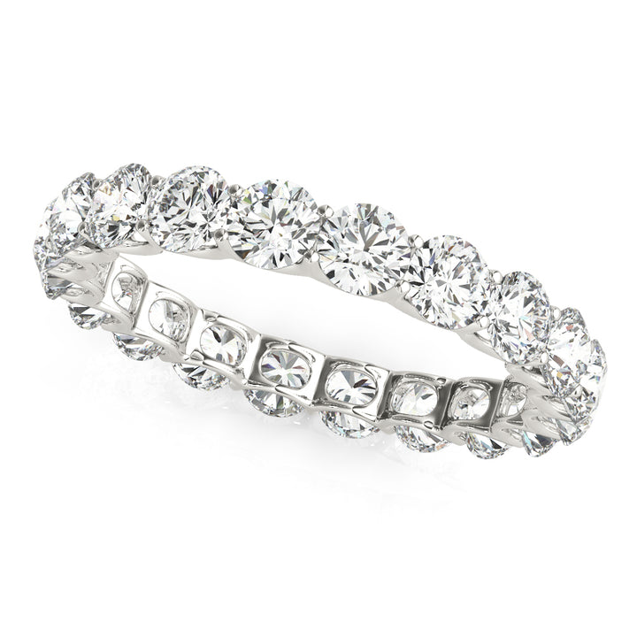 U PRONG ETERNITY WEDDING BAND