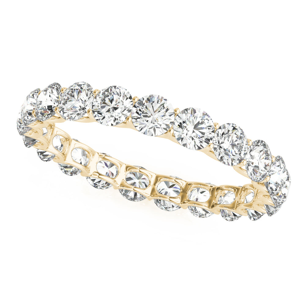 U PRONG ETERNITY WEDDING BAND