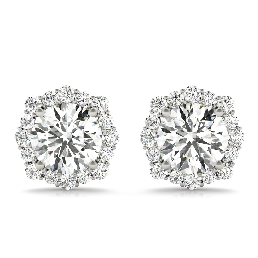 Halo Diamond Earring