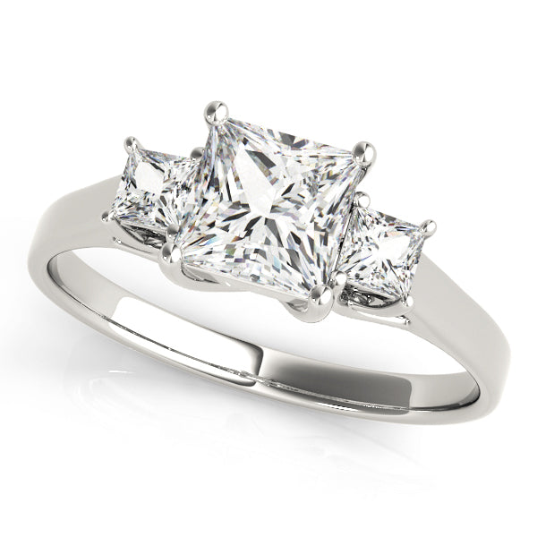 ENGAGEMENT RINGS 3 STONE PRINCESS