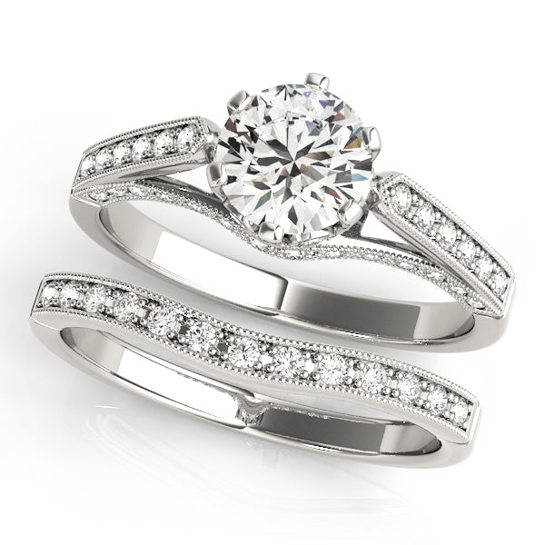 ENGAGEMENT RINGS SINGLE ROW PRONG SET