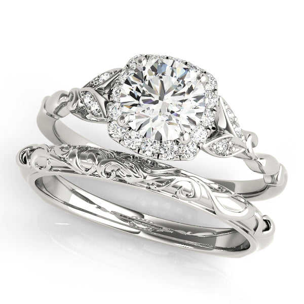 ROUND HALO ENGAGEMENT RING