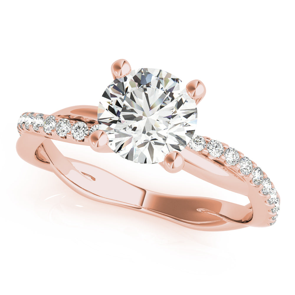 14K Rose Gold 1 1/6 ct tw Fashion Diamond Engagement Ring