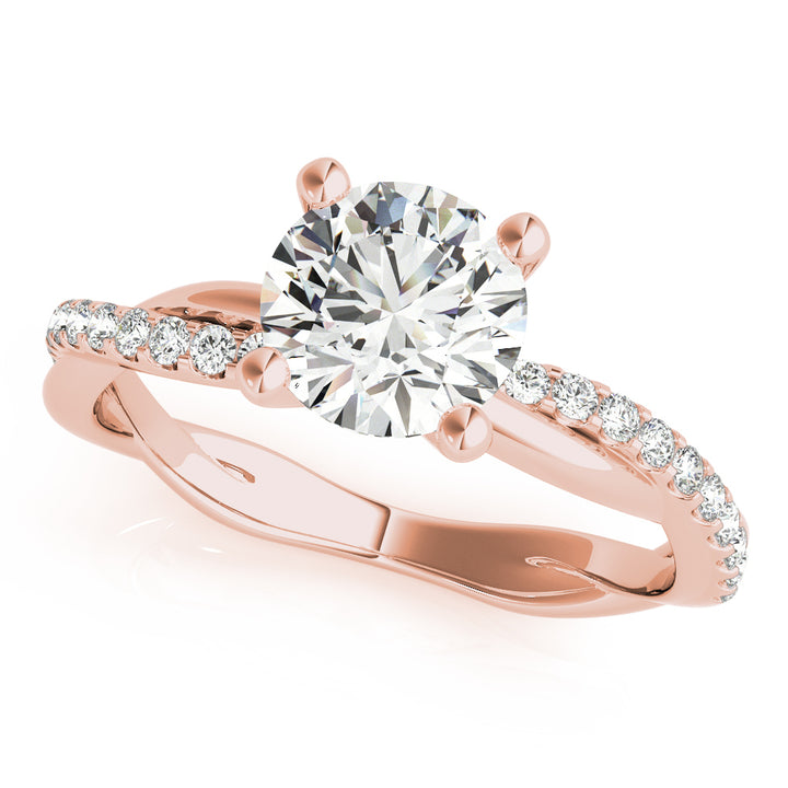14K Rose Gold 1 1/6 ct tw Fashion Diamond Engagement Ring