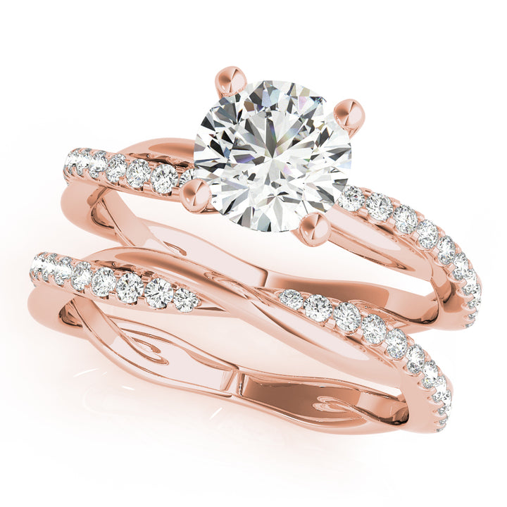 14K Rose Gold 1 1/6 ct tw Fashion Diamond Engagement Ring
