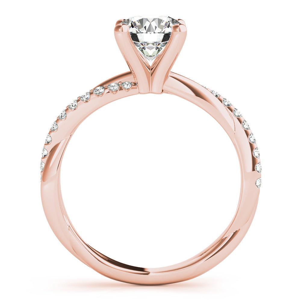 14K Rose Gold 1 1/6 ct tw Fashion Diamond Engagement Ring