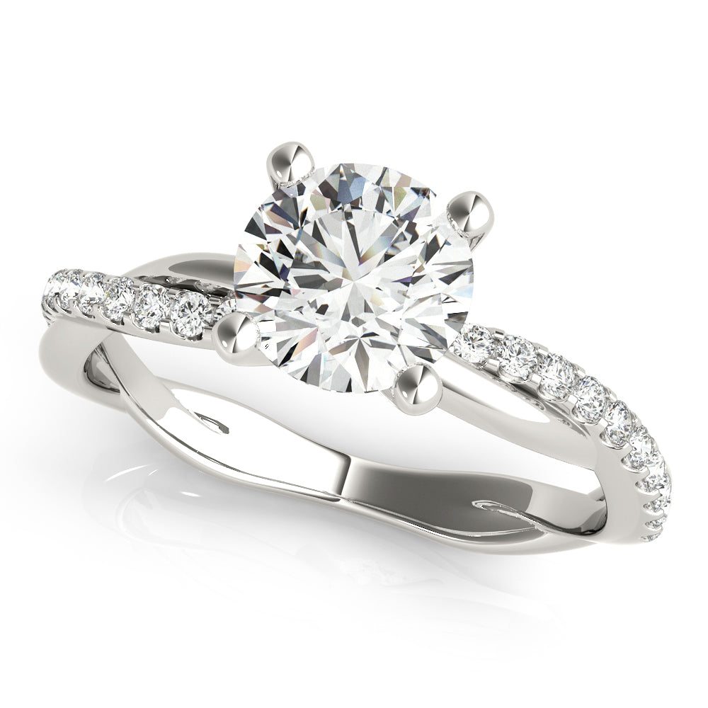14K White Gold 1 1/6 ct tw Fashion Diamond Engagement Ring