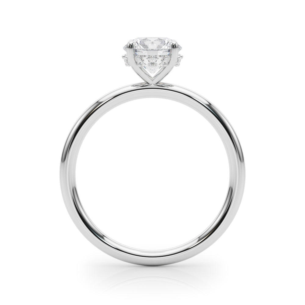 HIDDEN HALO RD ENGAGEMENT RING