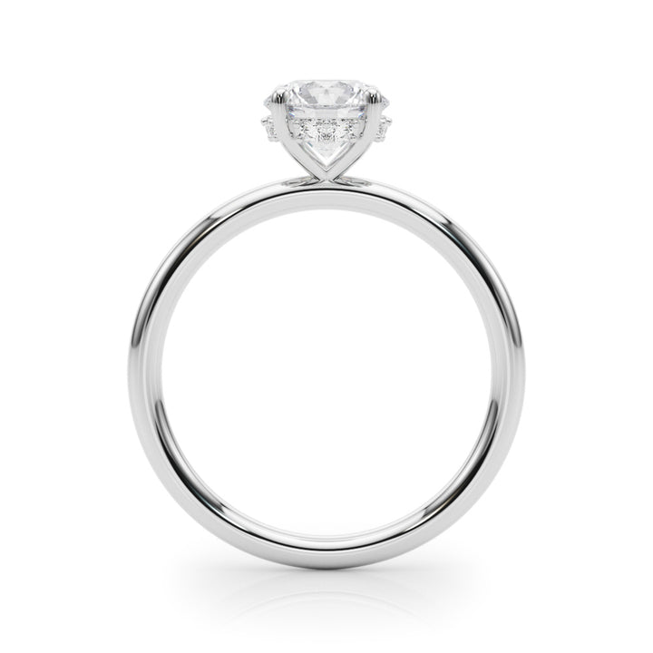 HIDDEN HALO RD ENGAGEMENT RING