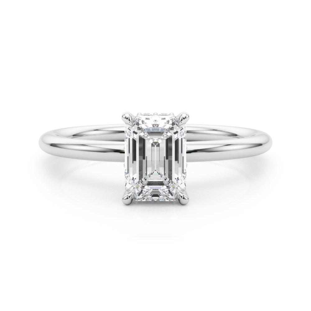 HIDDEN HALO EC ENGAGEMENT RING