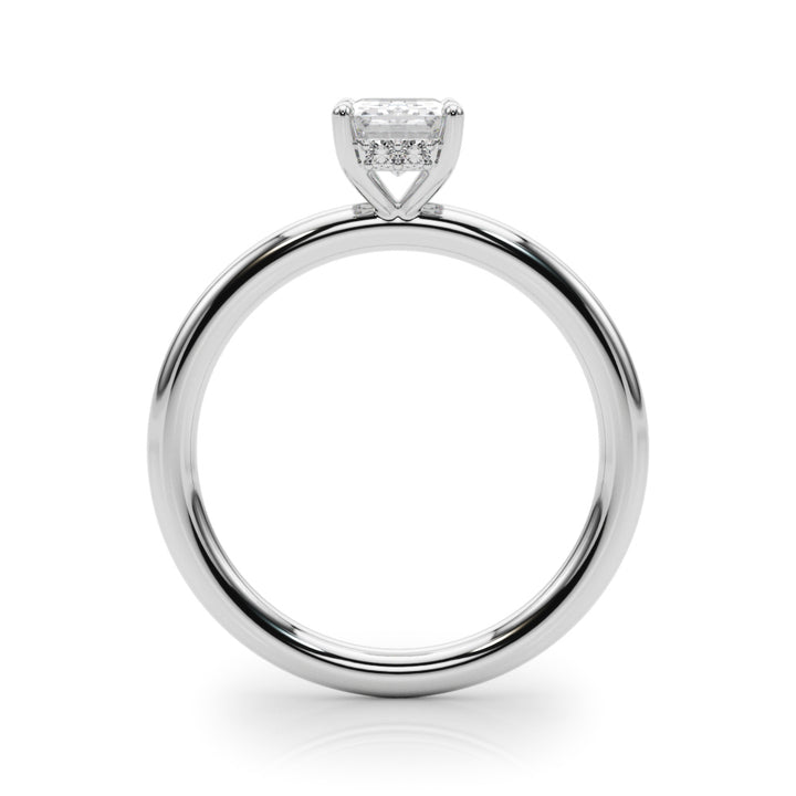 HIDDEN HALO EC ENGAGEMENT RING