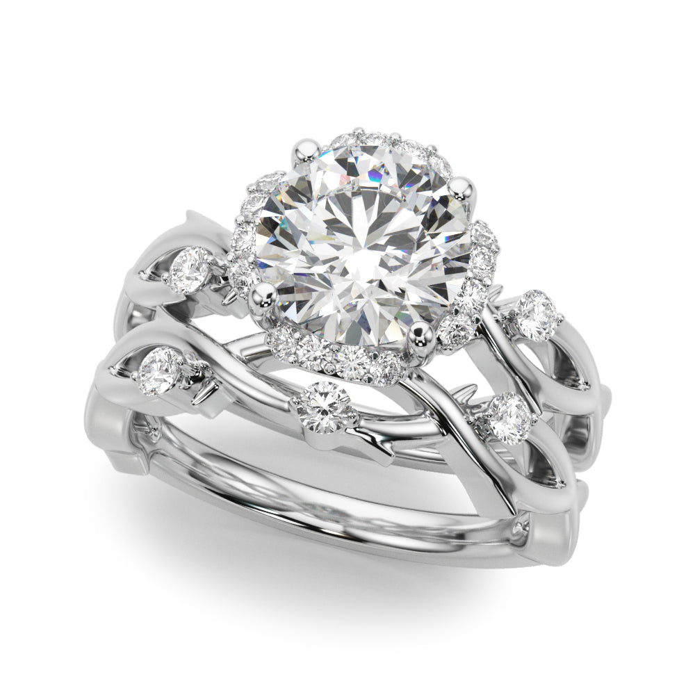 TWISTED SHANK ENGAGEMENT RING