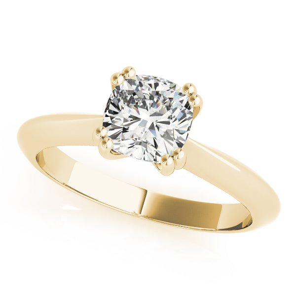 DOUBLE PRONG CUSHION ENGAGEMENT RING