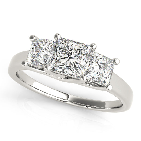 ENGAGEMENT RINGS 3 STONE PRINCESS