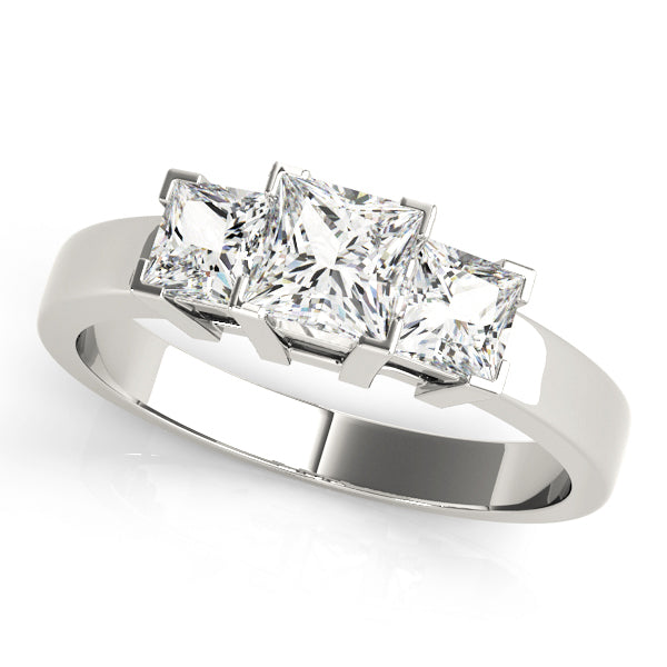 ENGAGEMENT RINGS 3 STONE PRINCESS