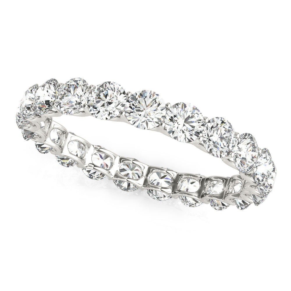 U PRONG ETERNITY WEDDING BAND