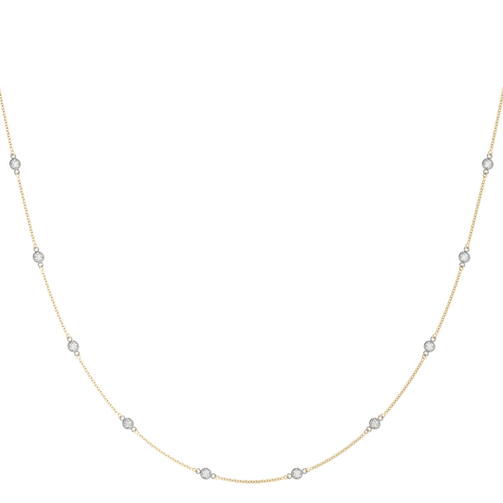 14K Rose Gold 1 ct tw Fashion Diamond Necklace