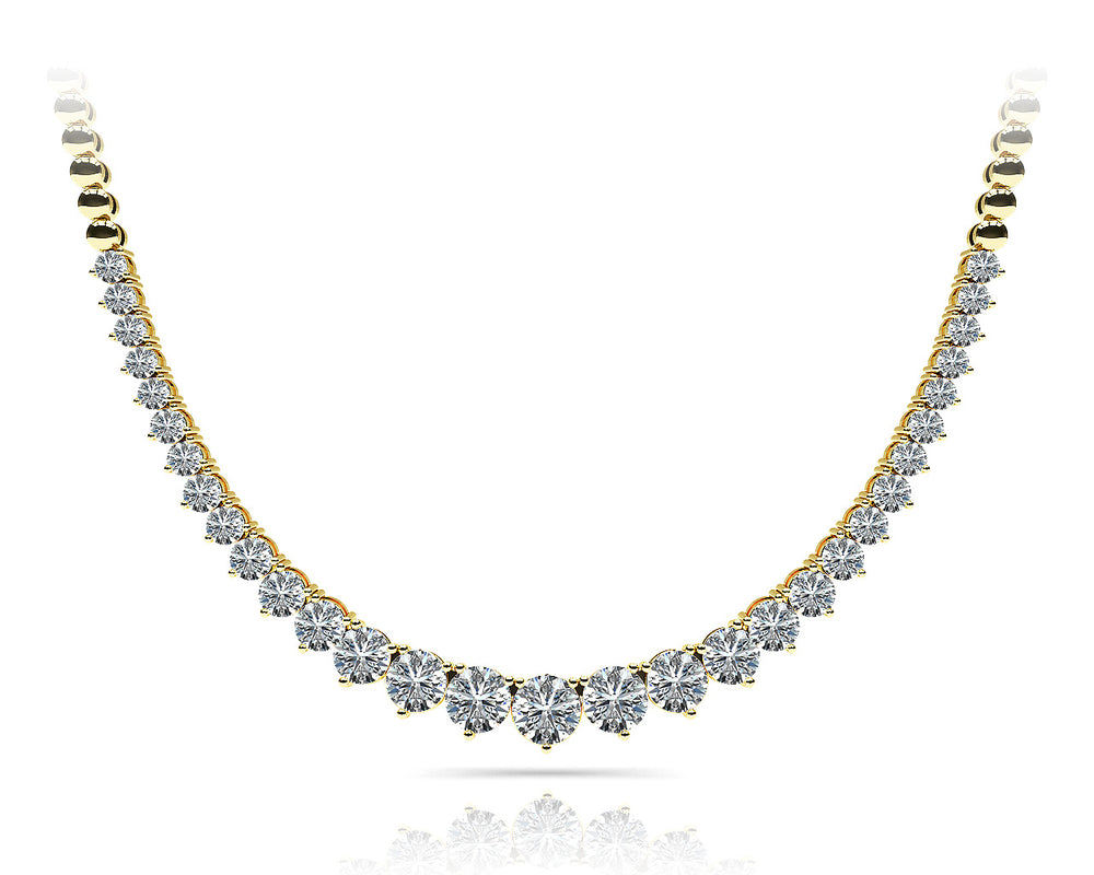 14K Yellow Gold 2 ct tw Fashion Diamond Necklace