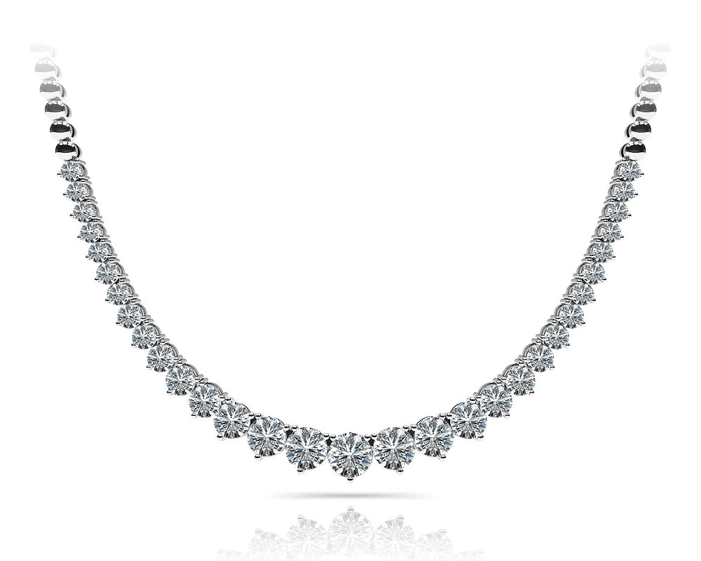 14K White Gold 2 ct tw Fashion Diamond Necklace