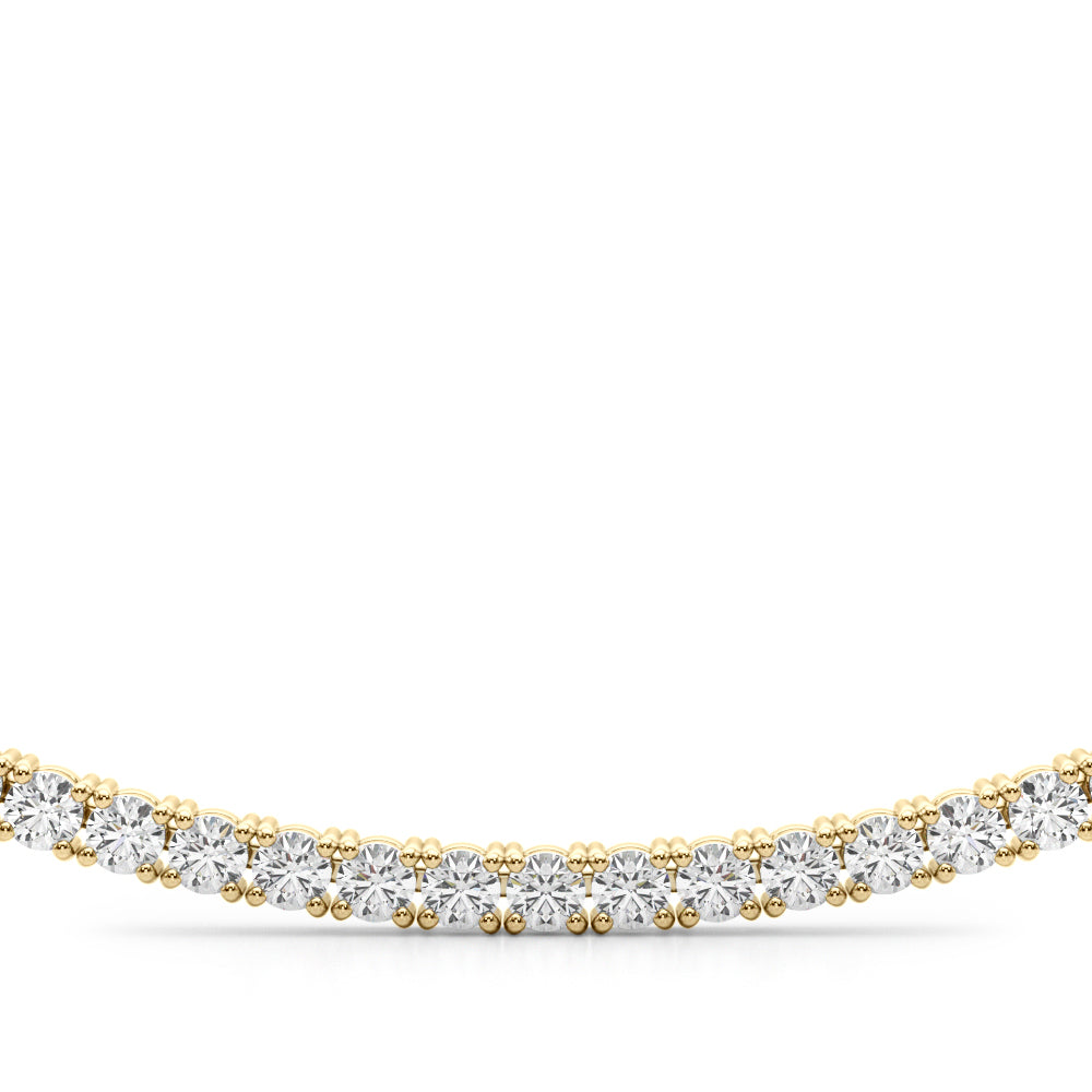 14K Yellow Gold 3 5/8 ct tw New Style Diamond Necklace