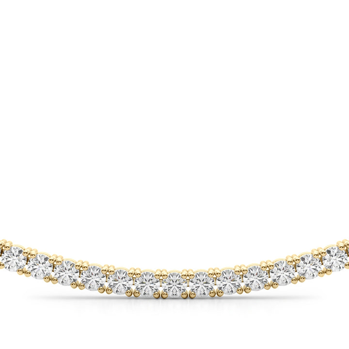 14K Yellow Gold 3 5/8 ct tw New Style Diamond Necklace