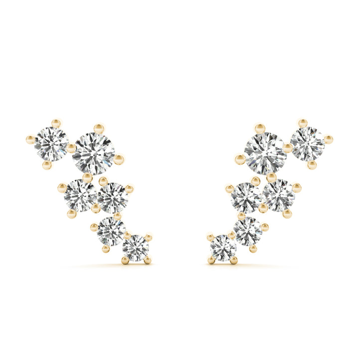 LAB GROWN DIAMOND FASHION EARRINGS ROUND