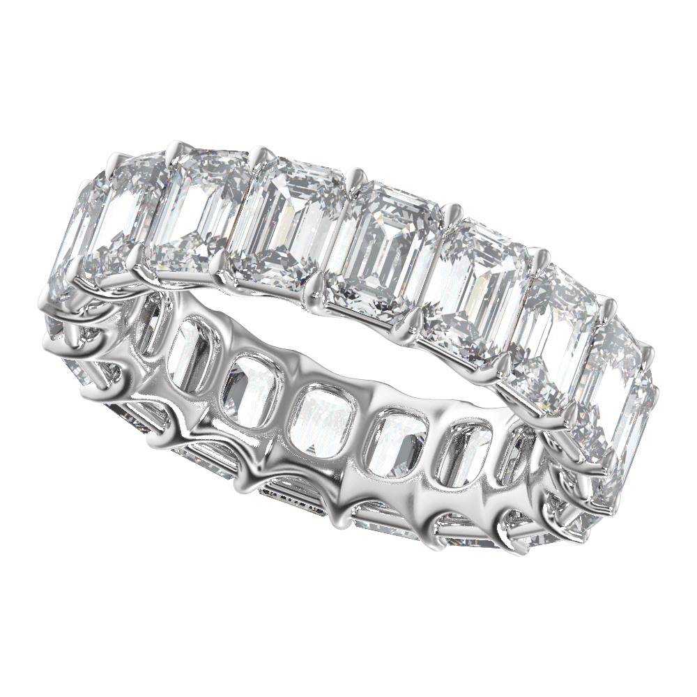 14K Gold 9 1/3 CTW Natural Diamond Low Profile Eternity Band