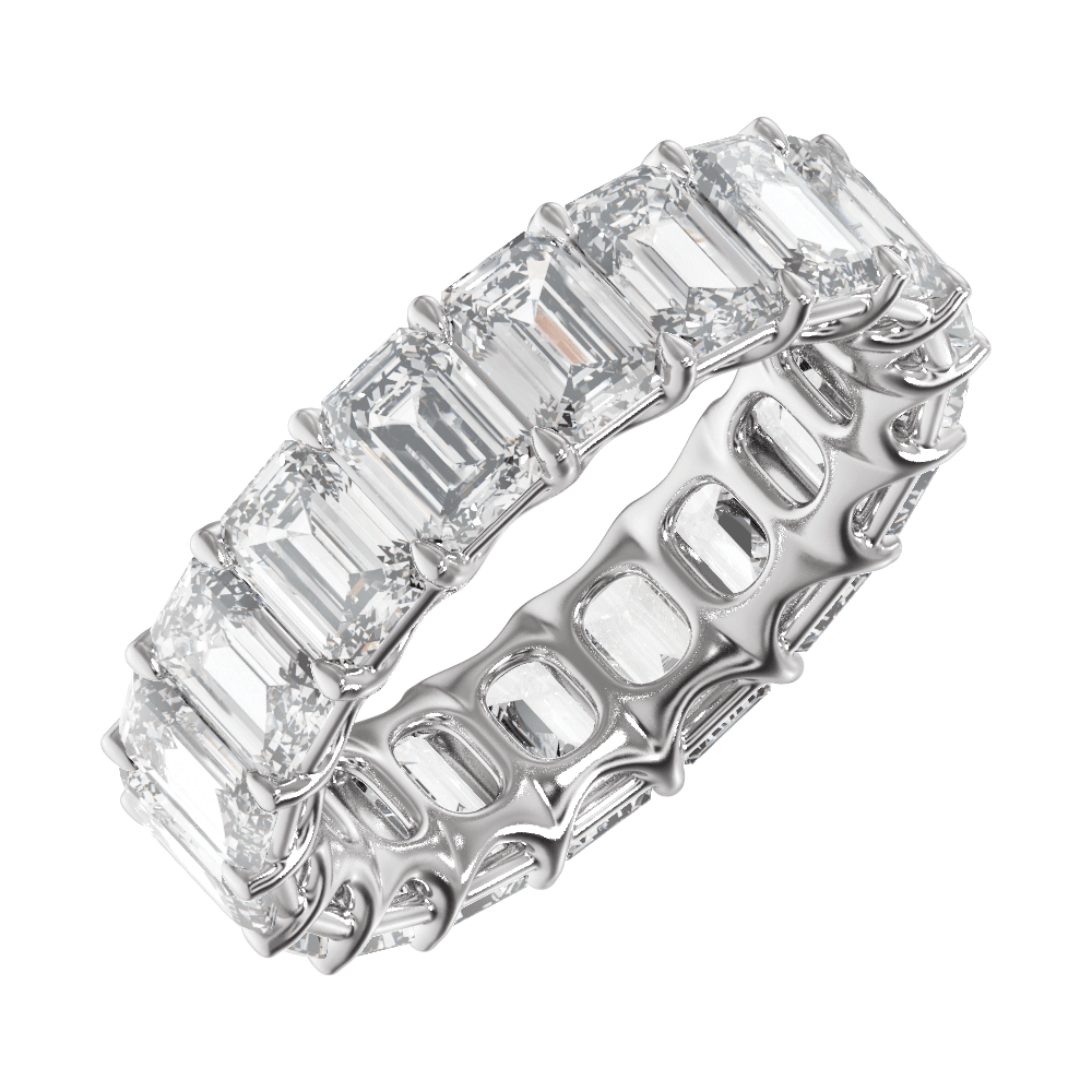 14K Gold 9 1/3 CTW Natural Diamond Low Profile Eternity Band