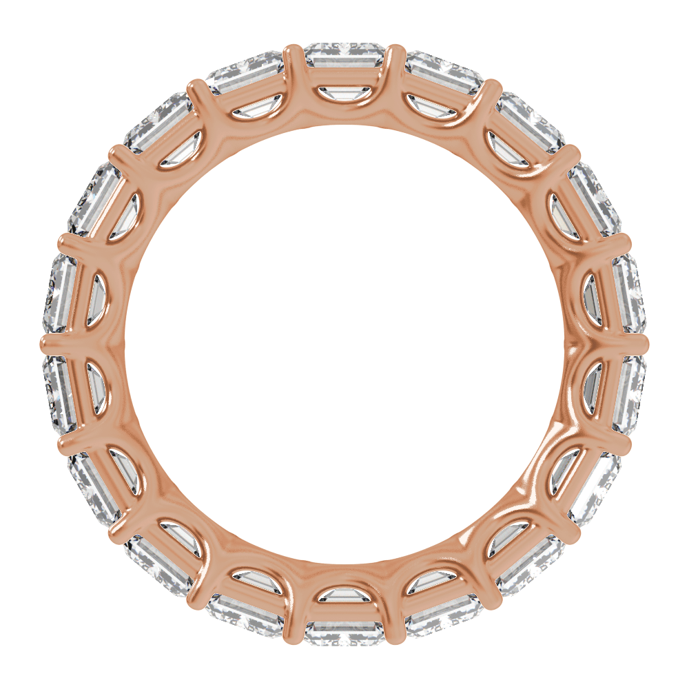 14K Gold 9 1/3 CTW Natural Diamond Low Profile Eternity Band