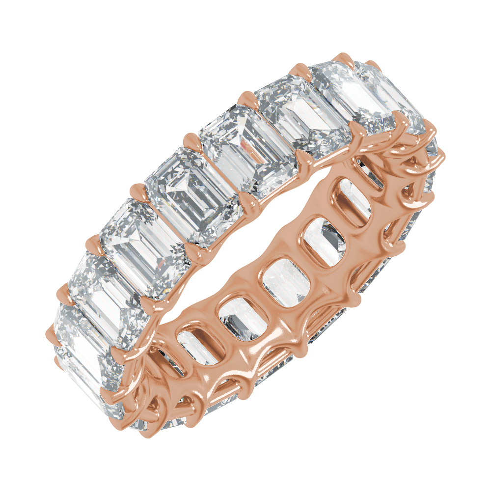 14K Gold 9 1/3 CTW Natural Diamond Low Profile Eternity Band