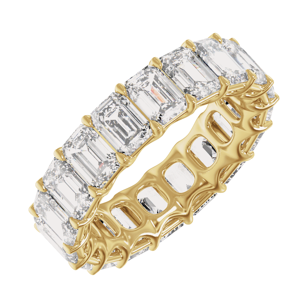 14K Gold 9 1/3 CTW Natural Diamond Low Profile Eternity Band